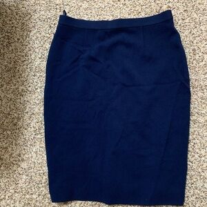 Luisa Spagnoli Navy Pencil Skirt